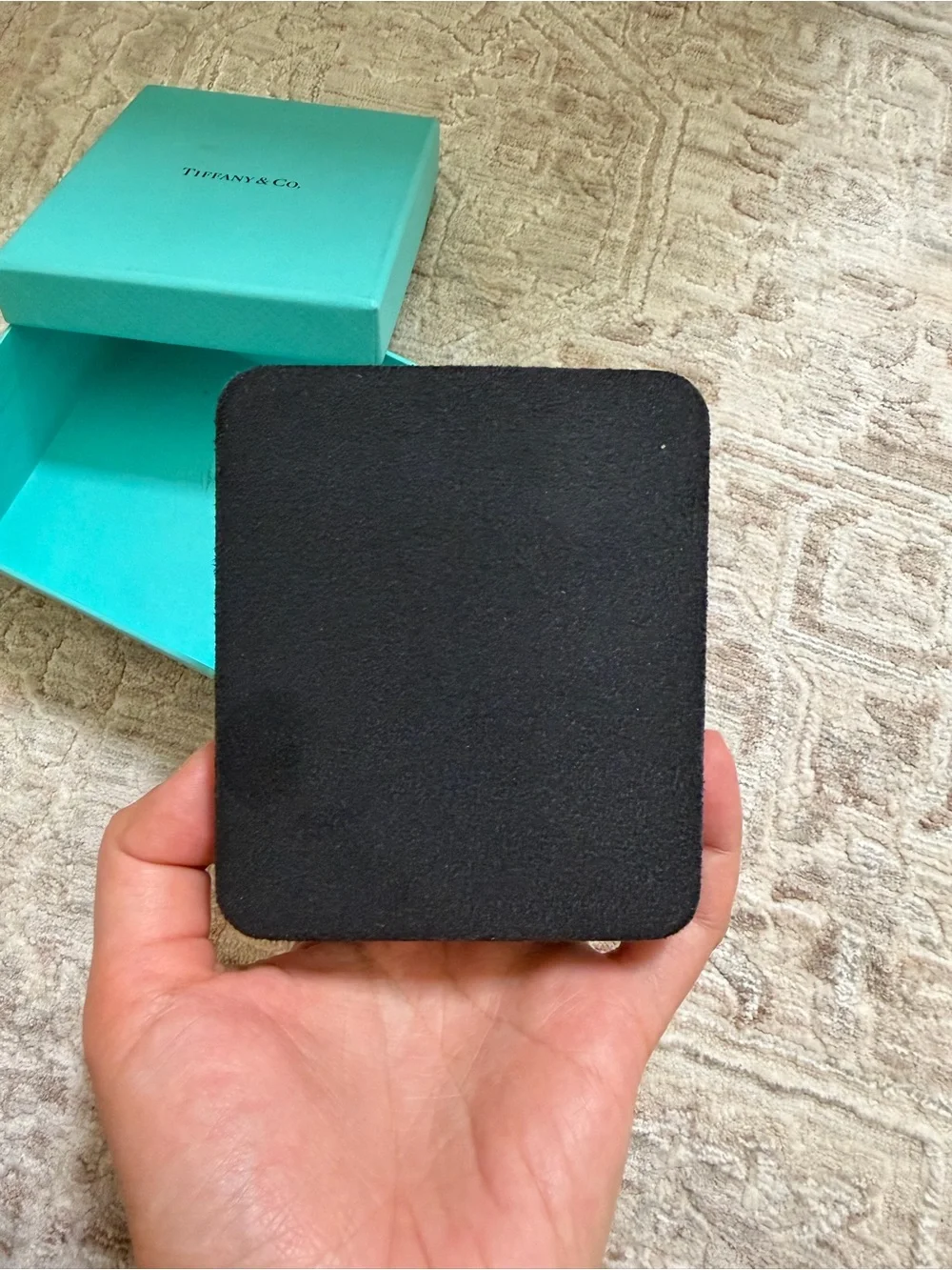 Tiffany & Co. Blue Jewelry Gift Box + Black Presentation Box (large)